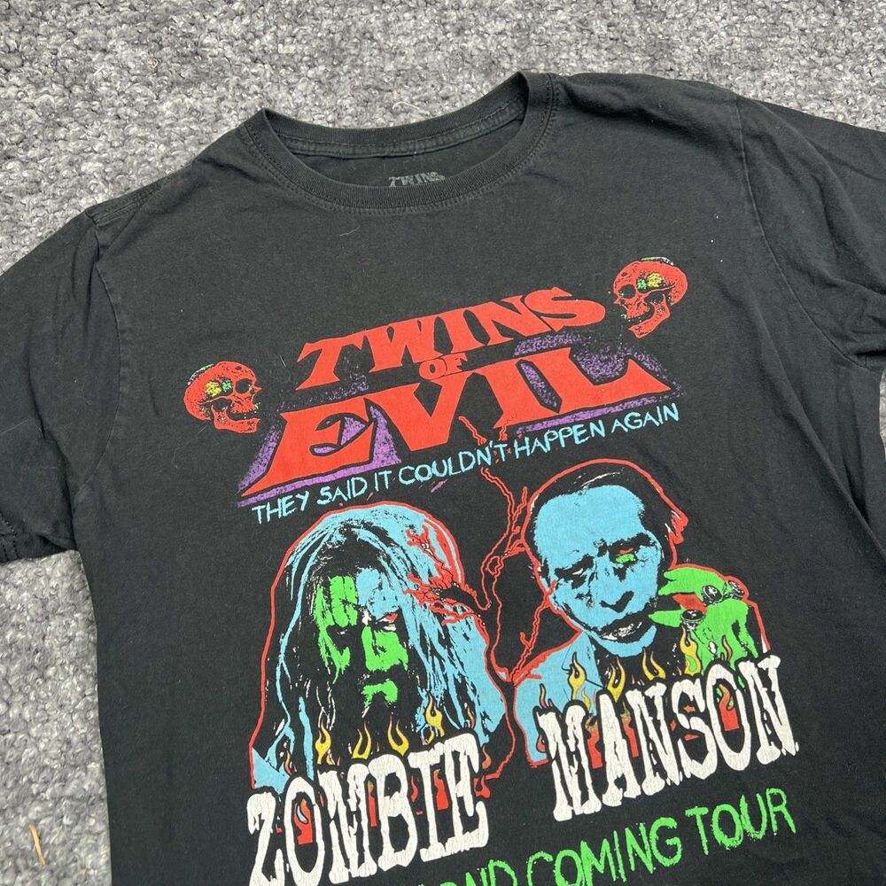Marilyn Manson Rob Zombie Twins of Evil T Shirt Second Coming Tour Medium 2018